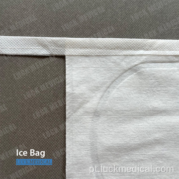 Preencher sacos de gelo para detecção e analgesia